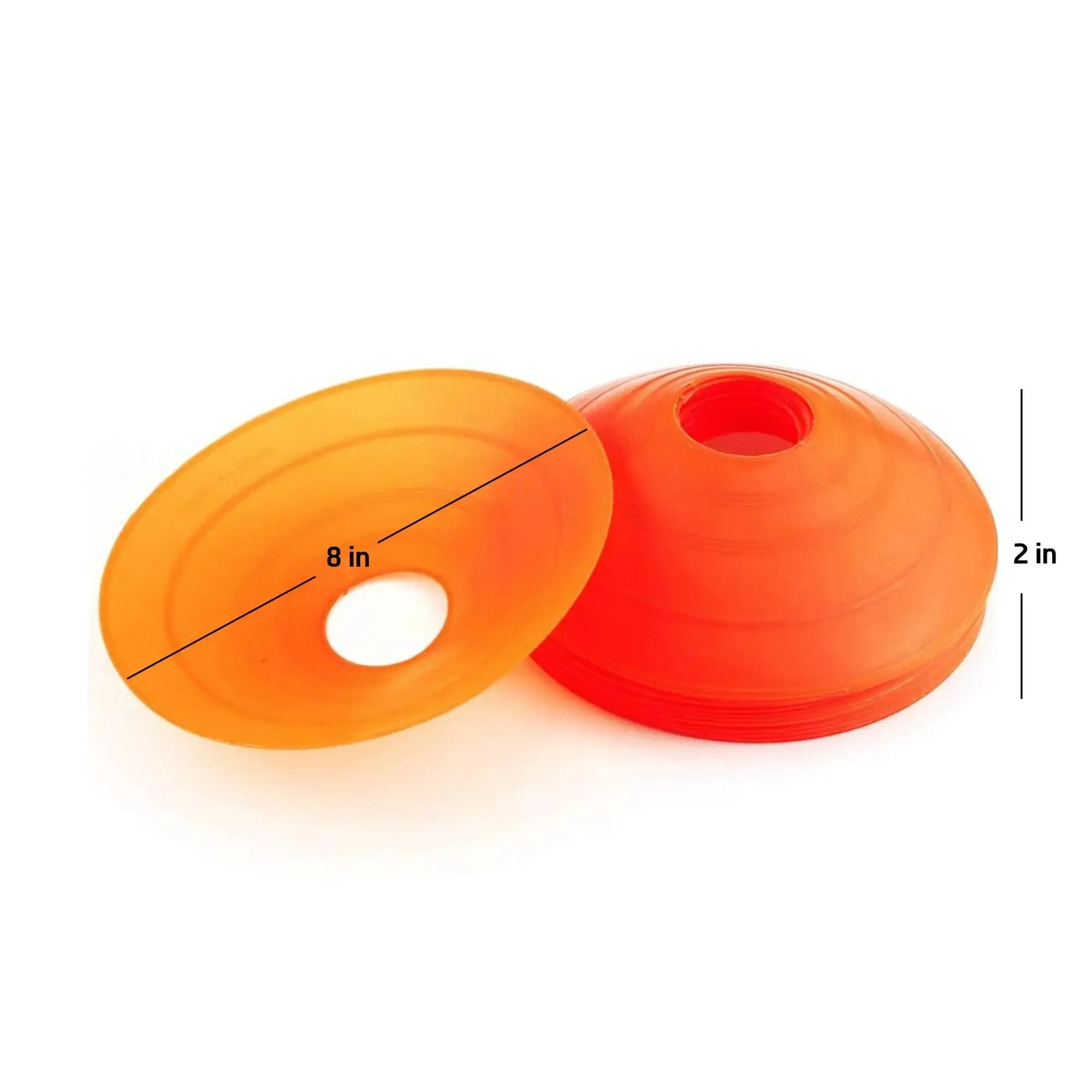 30 Yard Circle Cones Orange Low-Profile Track and Field Training Cones Plastic - Single Cone - MISCELLANEOUS ITEMS