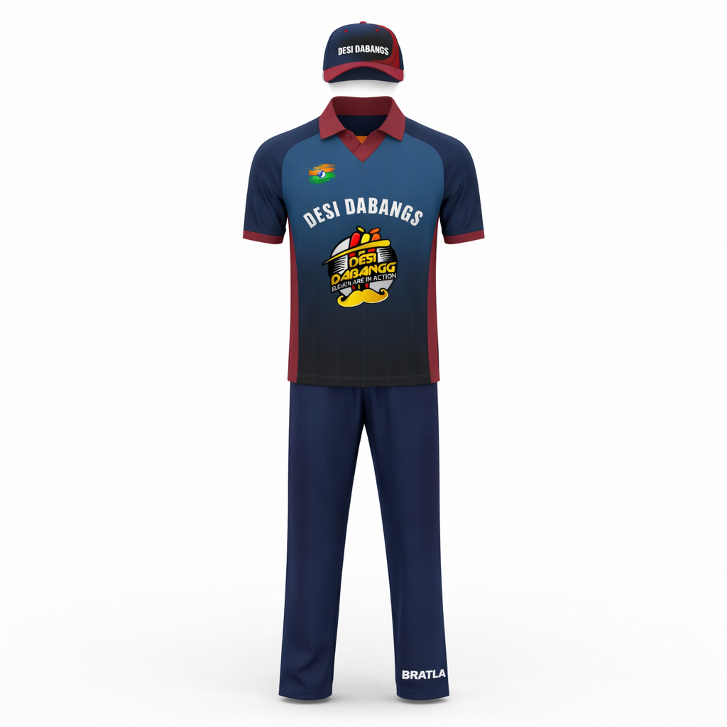 Cricket Shirt Jersey With Name Number Logo Desi Dabangs Shirt Only