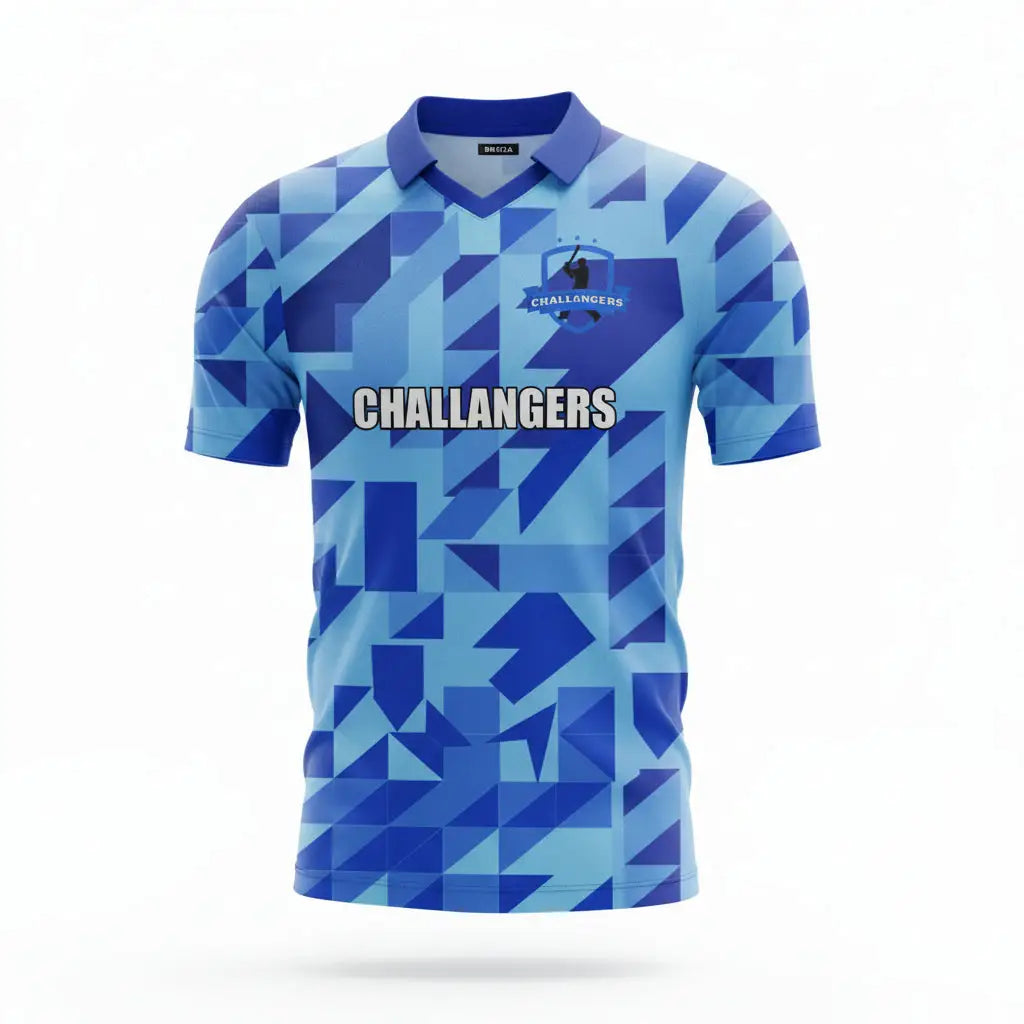 Blue And Black Cricket Shirt And Trouser Fully Customizable With Name And Number 2 Piece Set - TeamWear