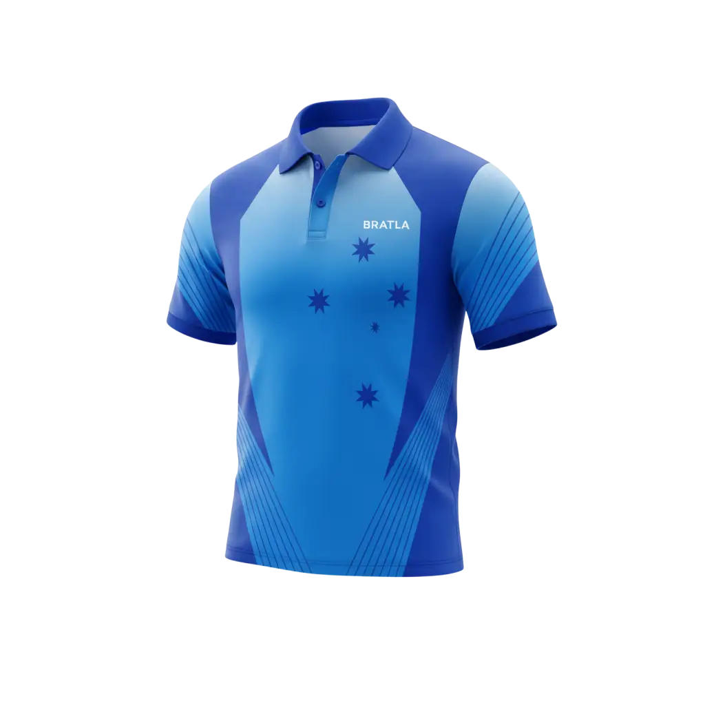 Blue Cricket Shirt Trouser And Cap 3 Piece Set - TeamWear