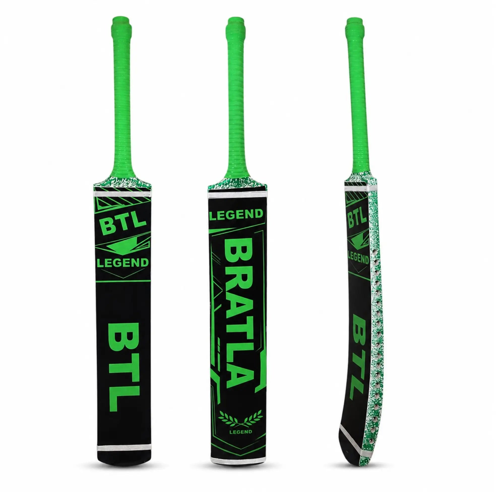 Bratla BTL Legend Adult Cricket Bat for Tape Ball & Tennis Ball Cricket - Full Size Lightweight Popular Willow Tape Ball Cricket Bat