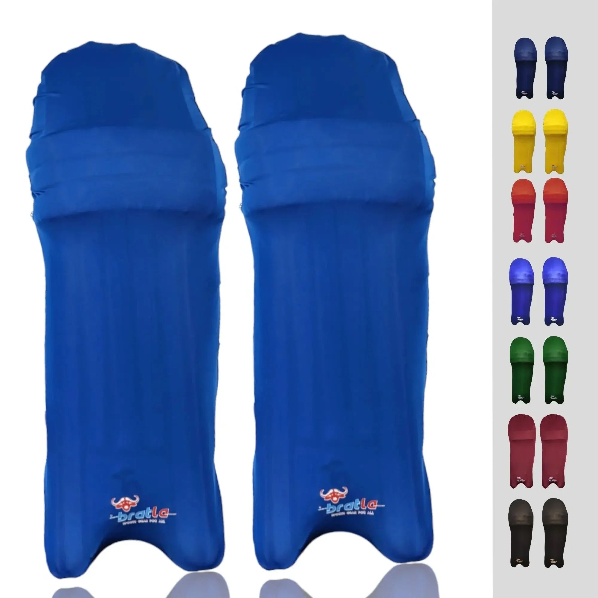 Bratla Cricket Batting Pad Covers Fit Neatly Easily Put On - Royal Blue - PADS - BATTING COVER