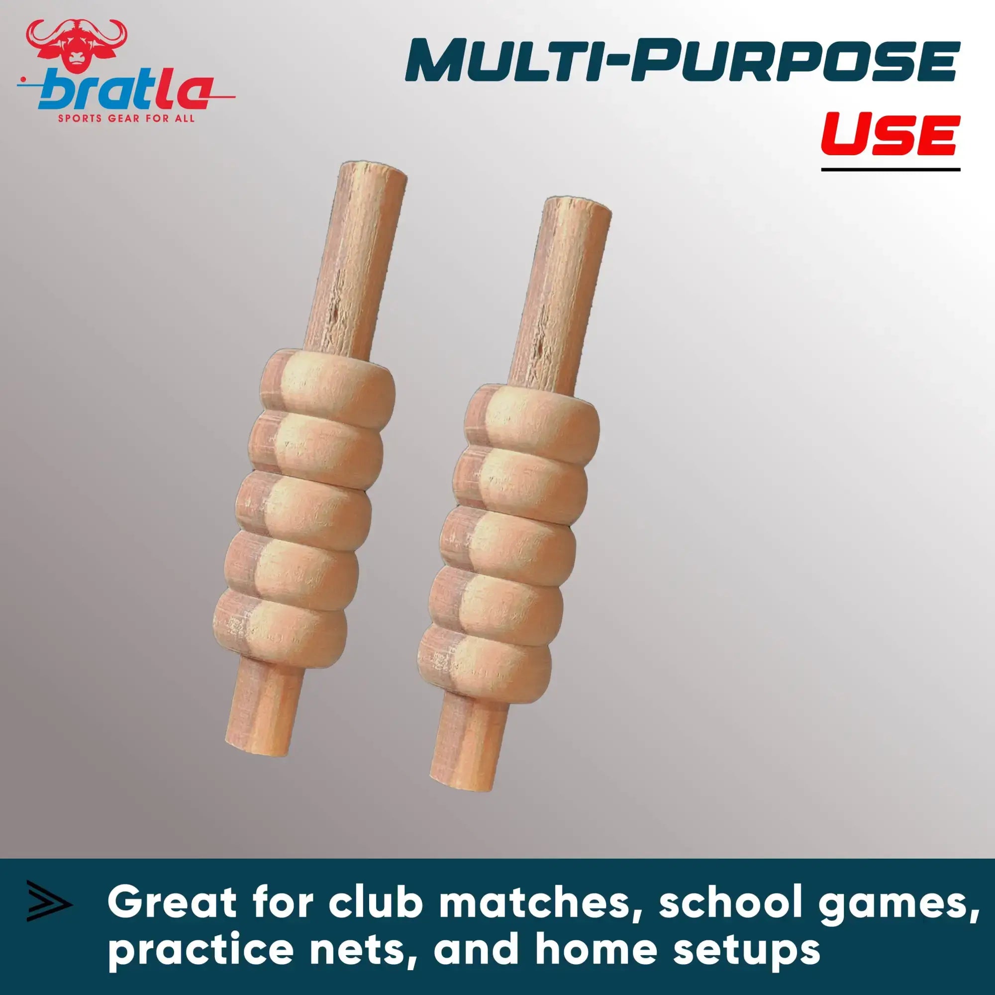 Bratla Cricket Bails for Stumps Pack of 4 - STUMPS BAILS