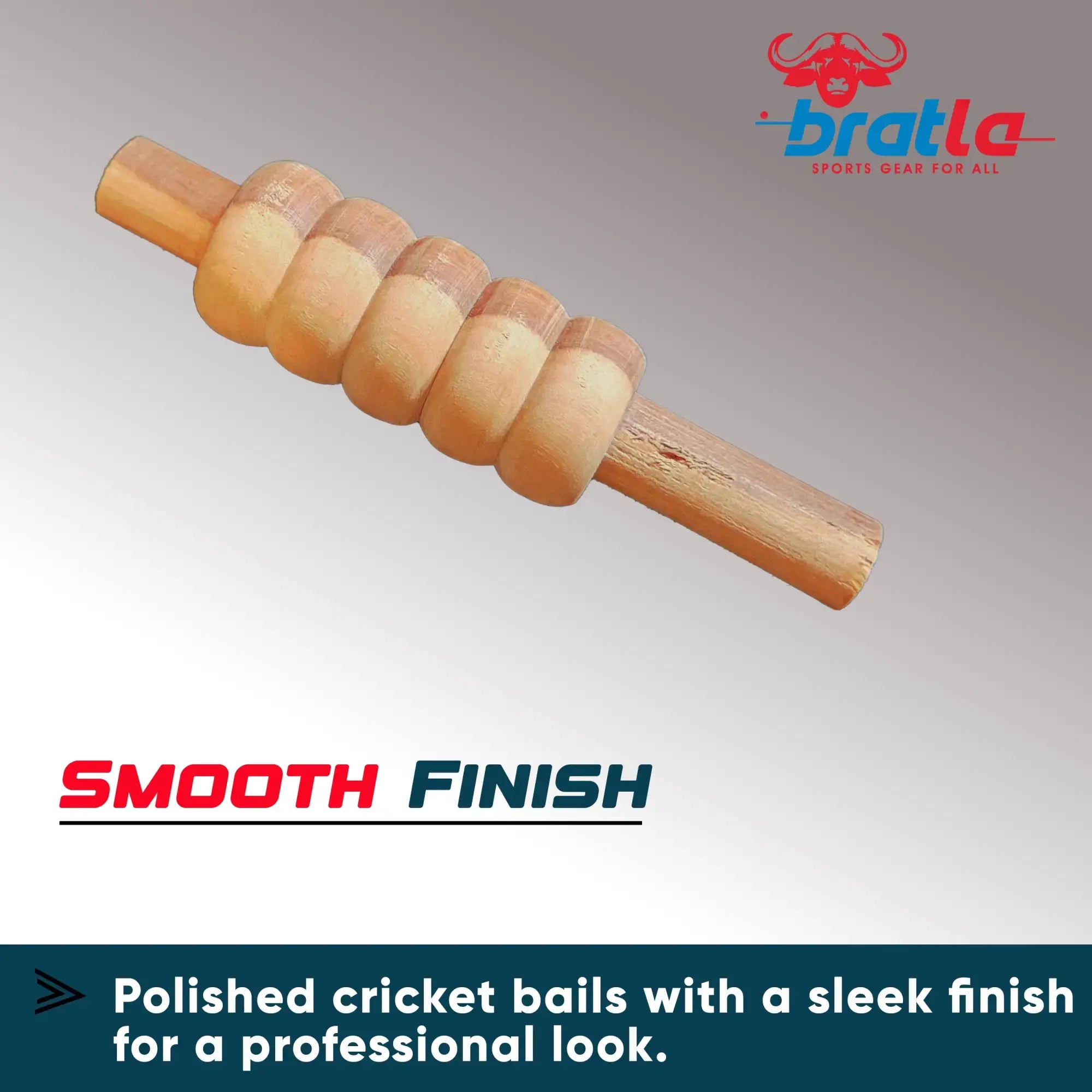 Bratla Cricket Bails for Stumps Pack of 4 - STUMPS BAILS