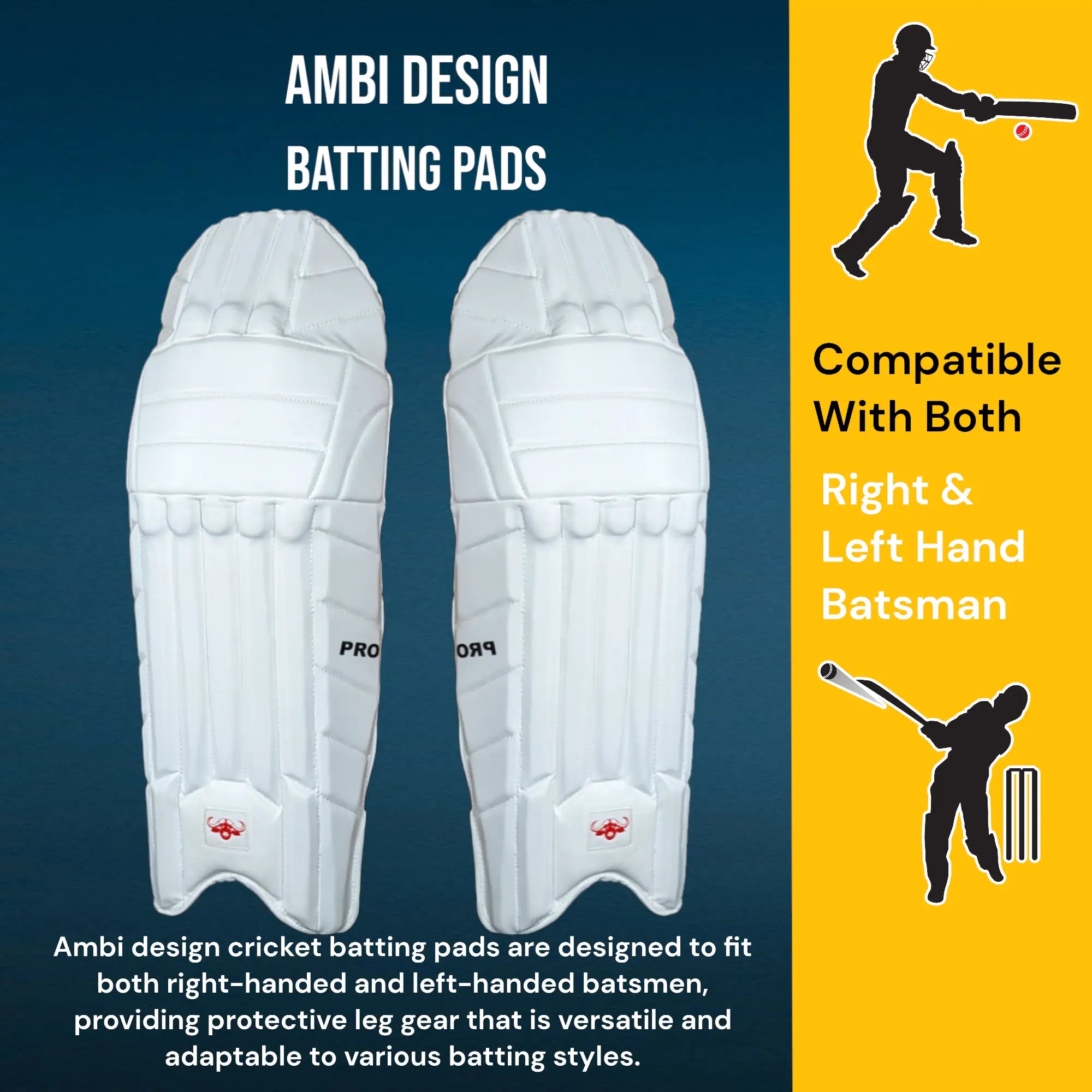 Bratla Pro Colored Cricket Batting Pads Legguard Adult - PADS - BATTING