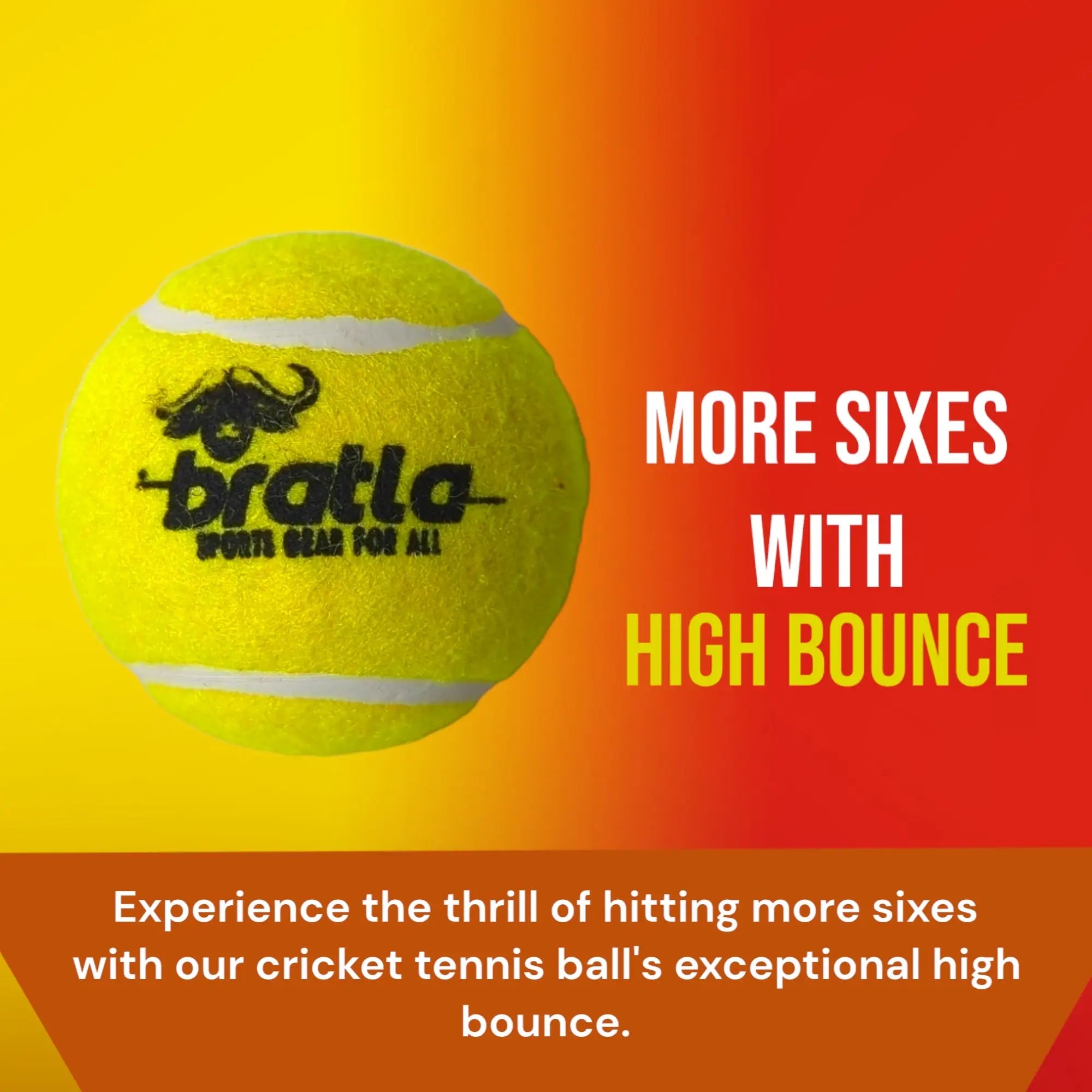 Bratla Pro Cricket Tennis Tape Ball Pack of 3 Lightweight - BALL - SOFTBALL