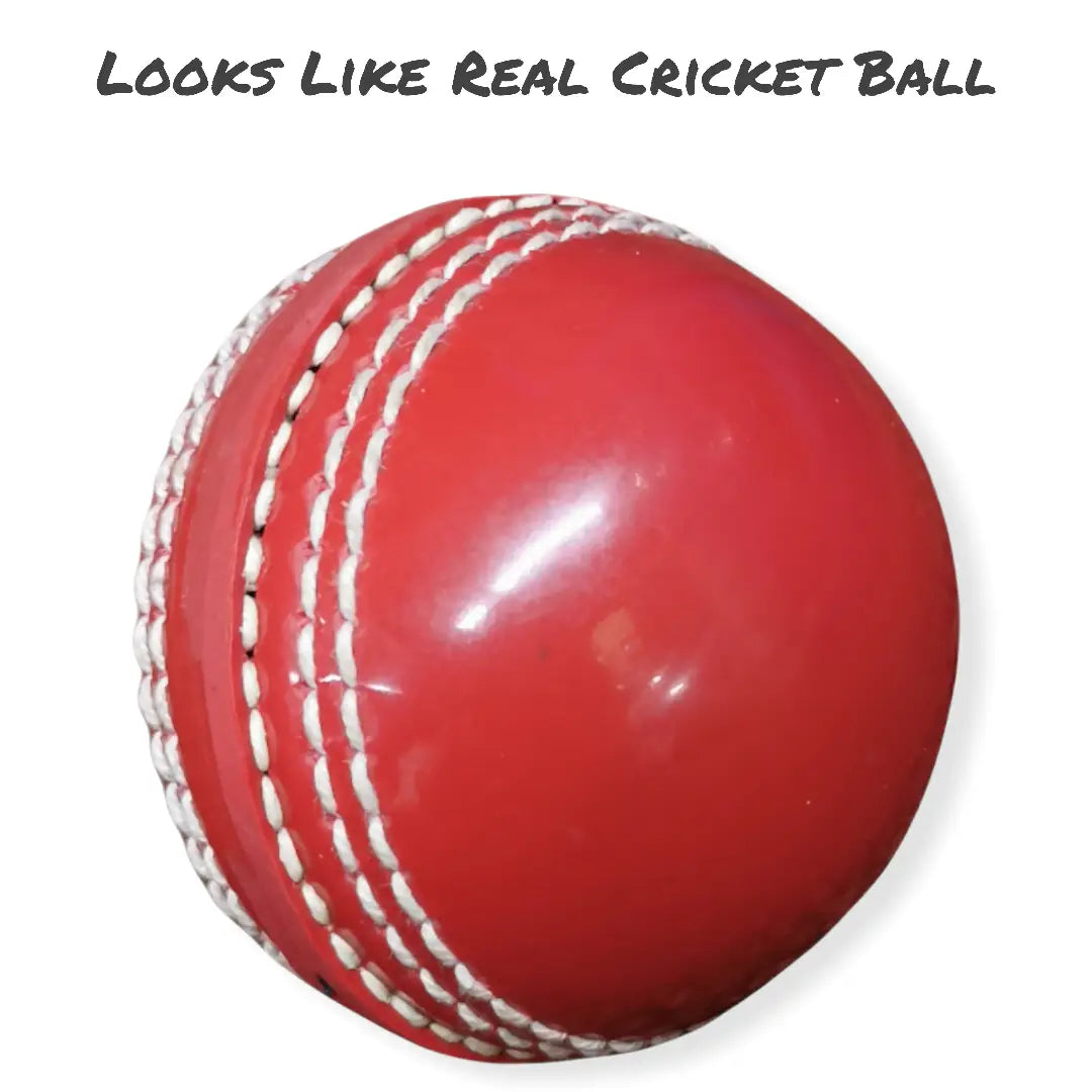 Bratla Training Cricket Ball PVC Red Ideal Skill Ball Lightweight Raised Seam - Senior / Red - BALL - TRAINING JUNIOR
