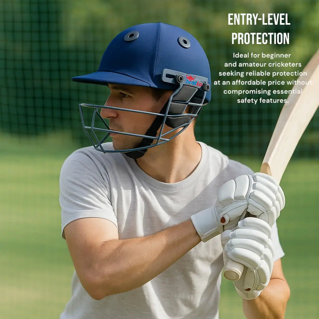 Bratla Vision 300 Cricket Helmet for Adults – Adjustable Grill Rear Knob Fit System Ventilated Design with Padded Inner Brim – Lightweight