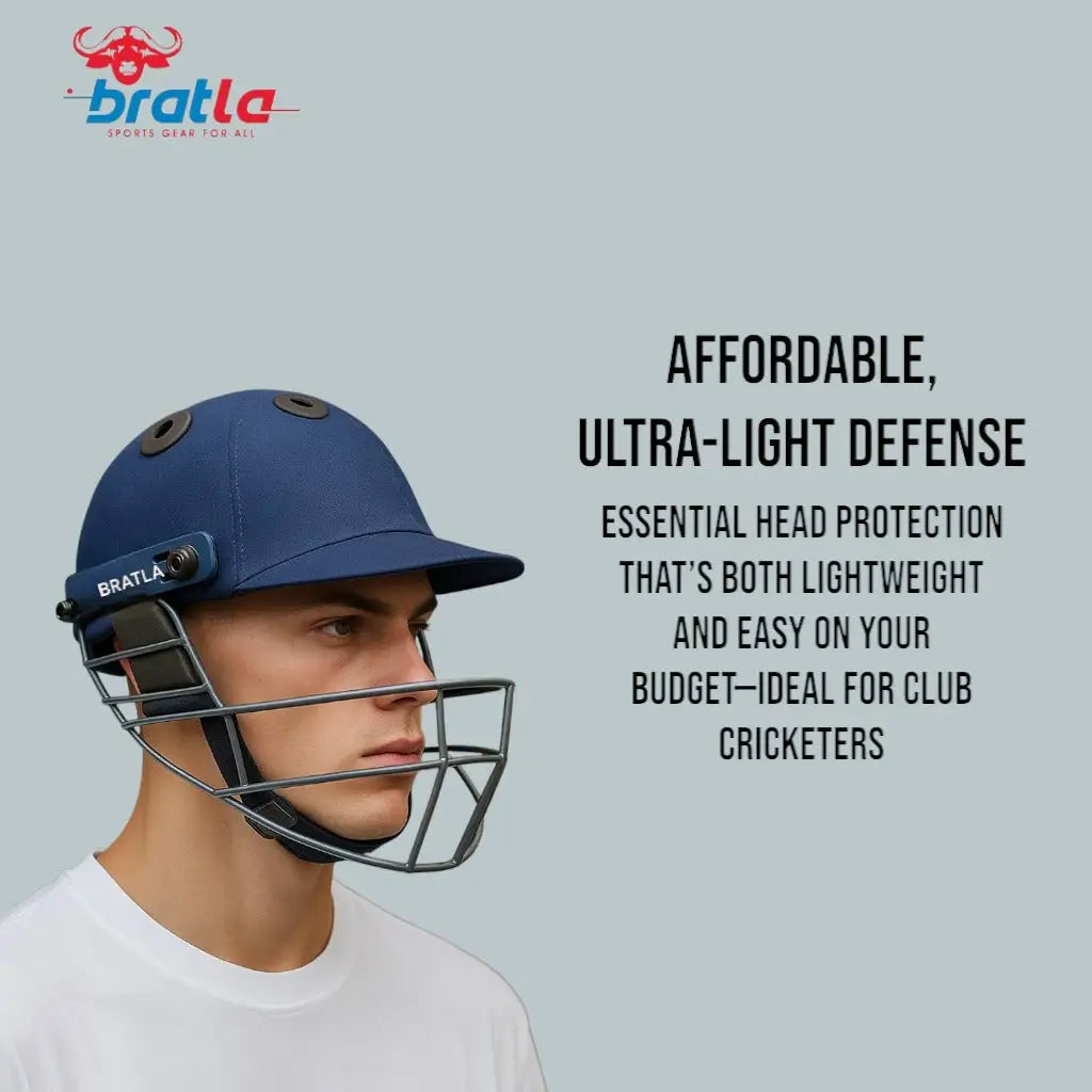 Bratla Vision 300 Cricket Helmet for Adults – Adjustable Grill Rear Knob Fit System Ventilated Design with Padded Inner Brim – Lightweight