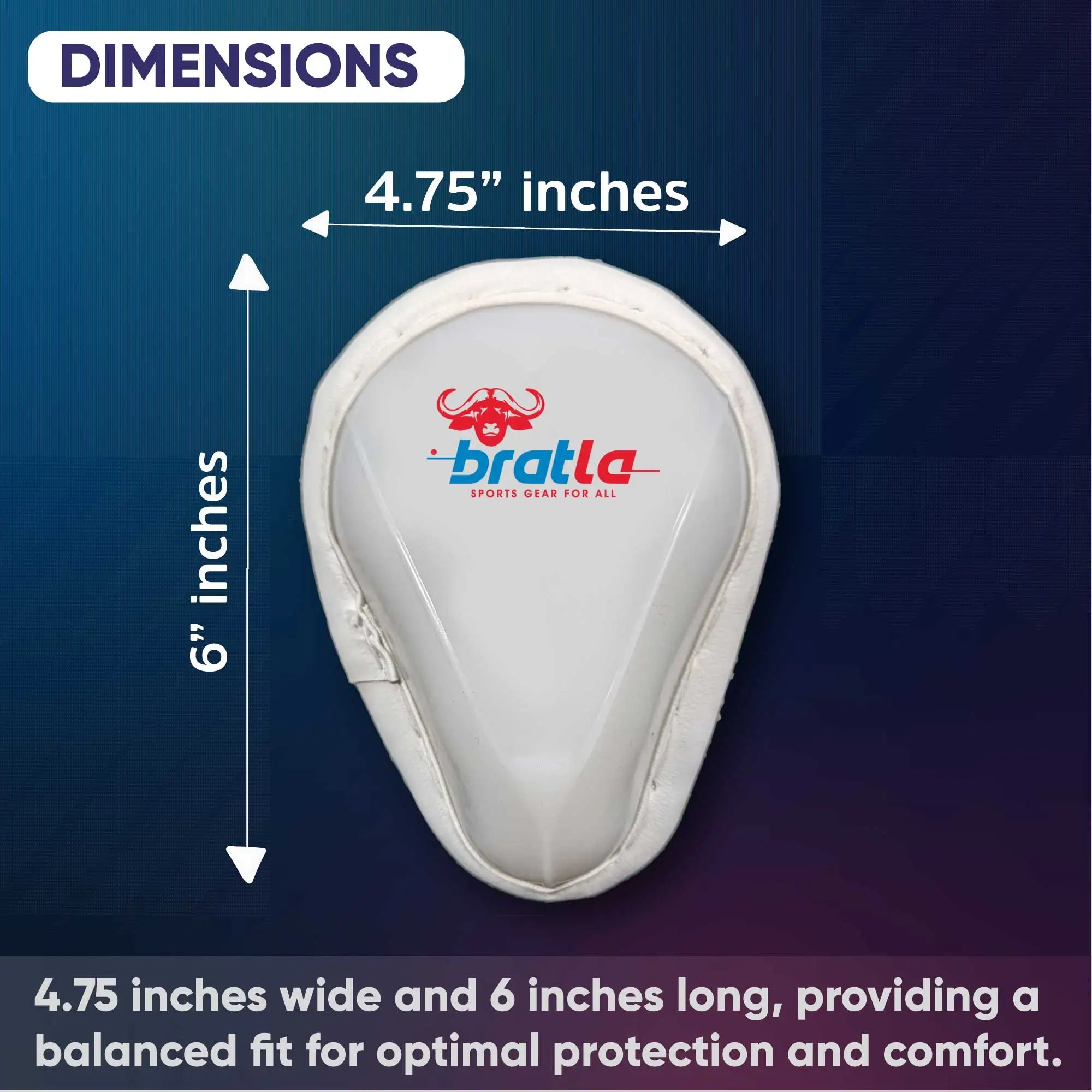 CBB Cricket Abdominal Guard Slip-in Groin Protector with Foam Casing - Adult - BODY PROTECTORS - ABDO GUARDS