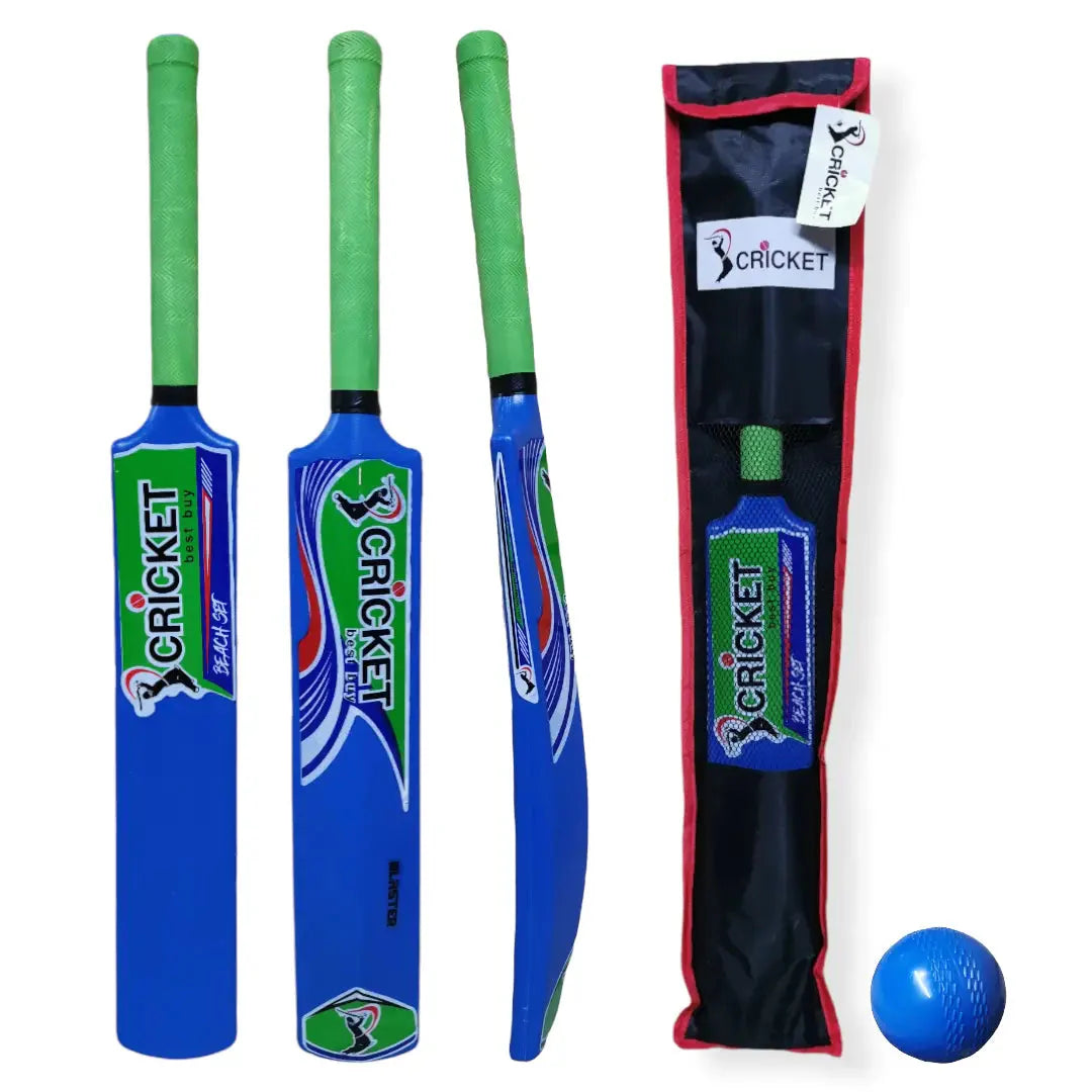 CBB Cricket Bat & Ball Set Blaster Perfect Plastic Starter Set Blue - Size 1 - BATS - CRICKET SETS