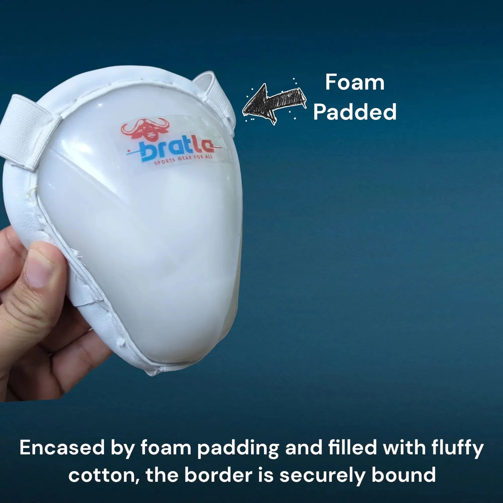 Cricket Abdominal Guard Padded Edging with Straps Foam Casing - BODY PROTECTORS - ABDO GUARDS