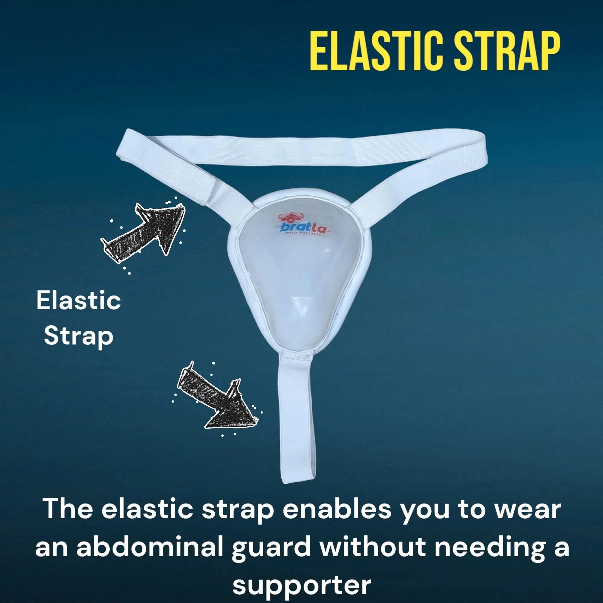 Cricket Abdominal Guard Padded Edging with Straps Foam Casing - BODY PROTECTORS - ABDO GUARDS