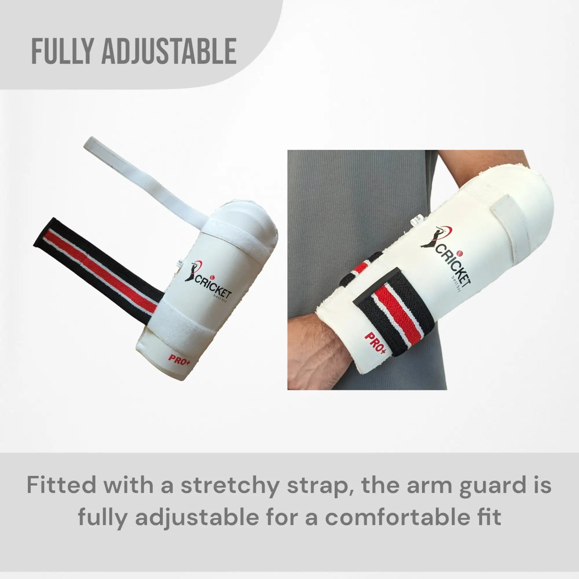 Cricket Arm Protector Guard Pro Plus Toweled Back Padded - BODY PROTECTORS - ARM GUARDS