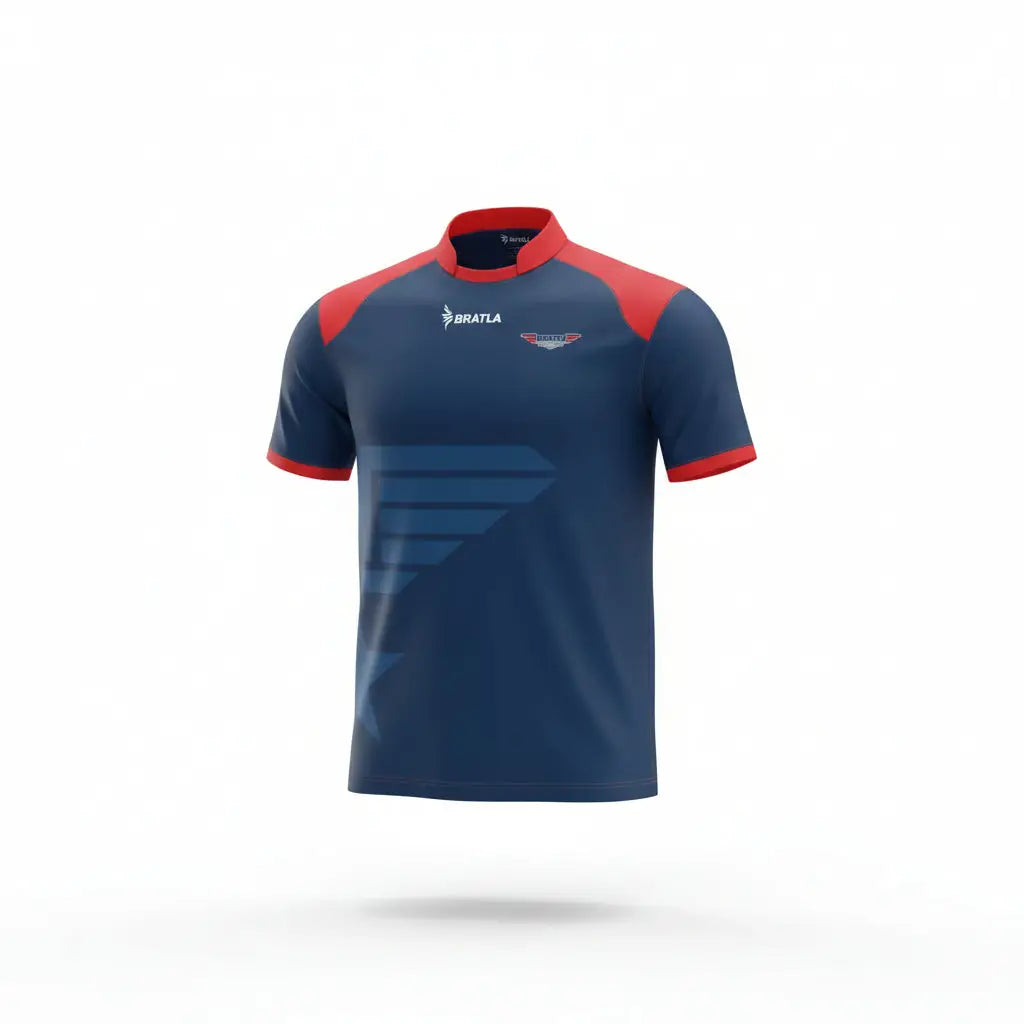 Cricket Color Clothing Kit Navy/Red Moorpark Mavericks 3 Piece Set Shirt Trouser & Cap - TeamWear