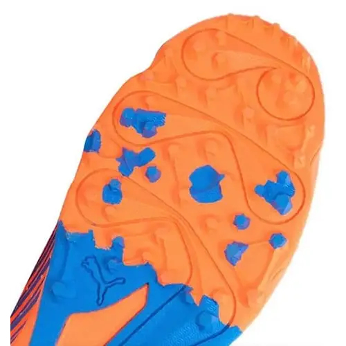 Puma 22 FH Rubber Cricket Shoes Neon Citrus-White Bluemazing - FOOTWEAR - RUBBER SOLE