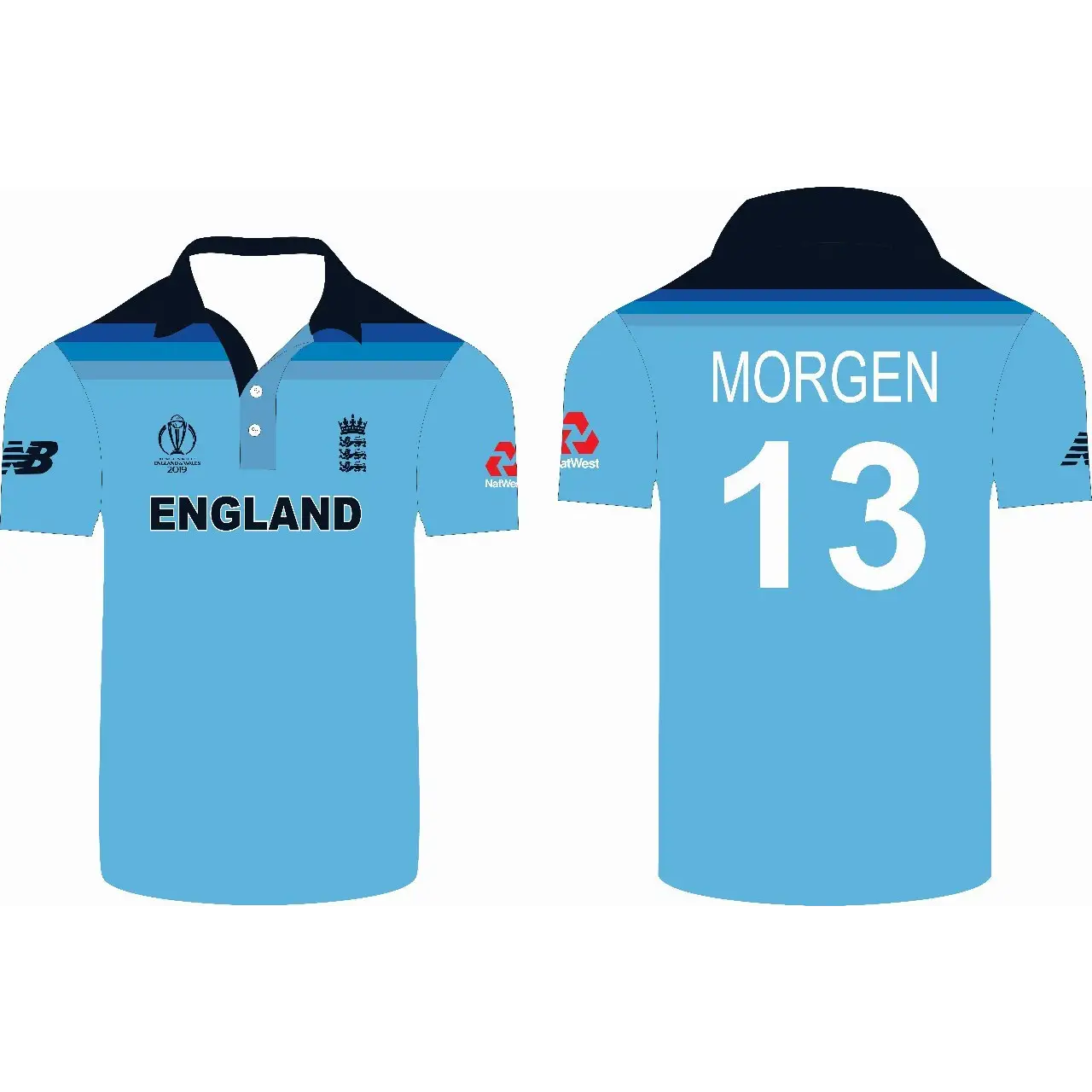 England Cricket Team Shirt Jersey Kit World Cup 2019 Replica - CLOTHING - SHIRT