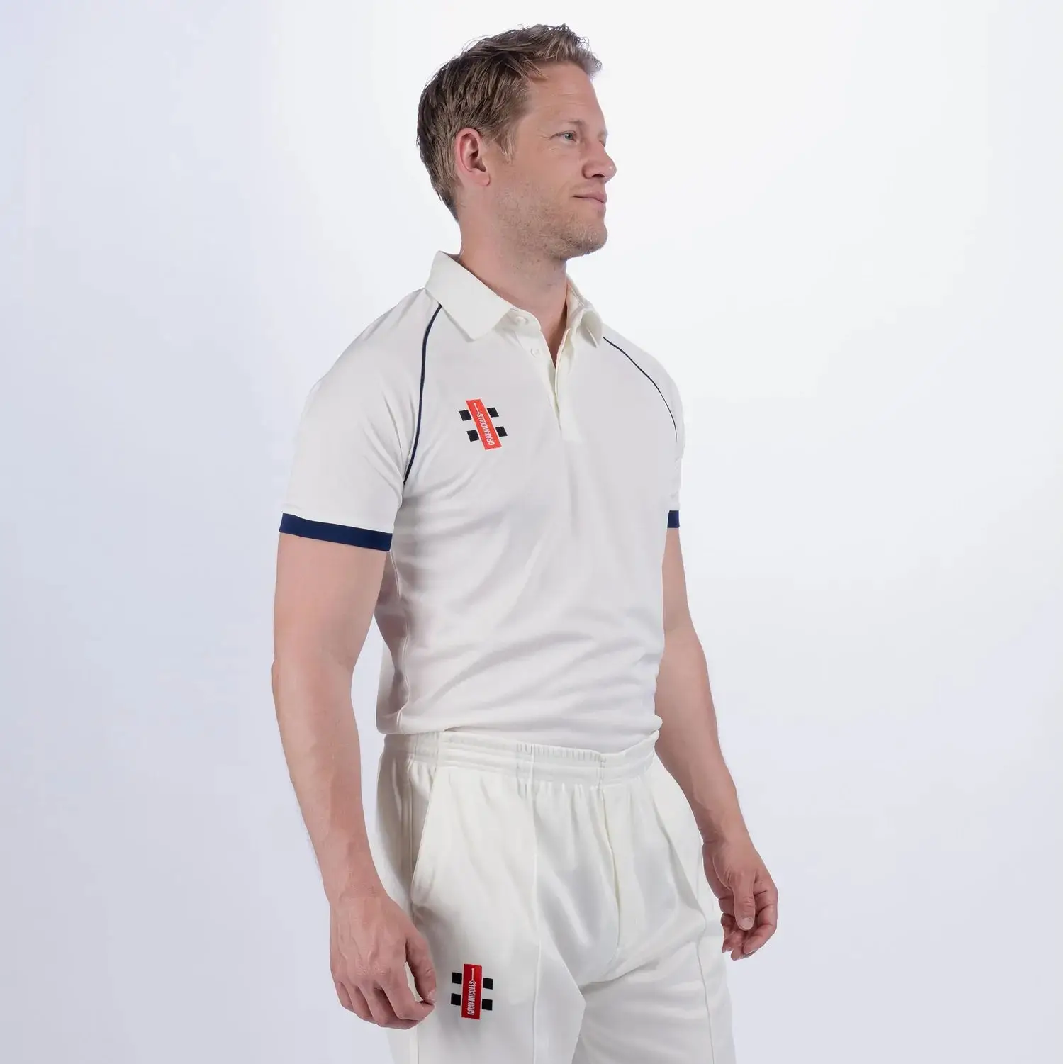 Gray Nicolls Matrix V2 Short Sleeves Shirt- Ivory