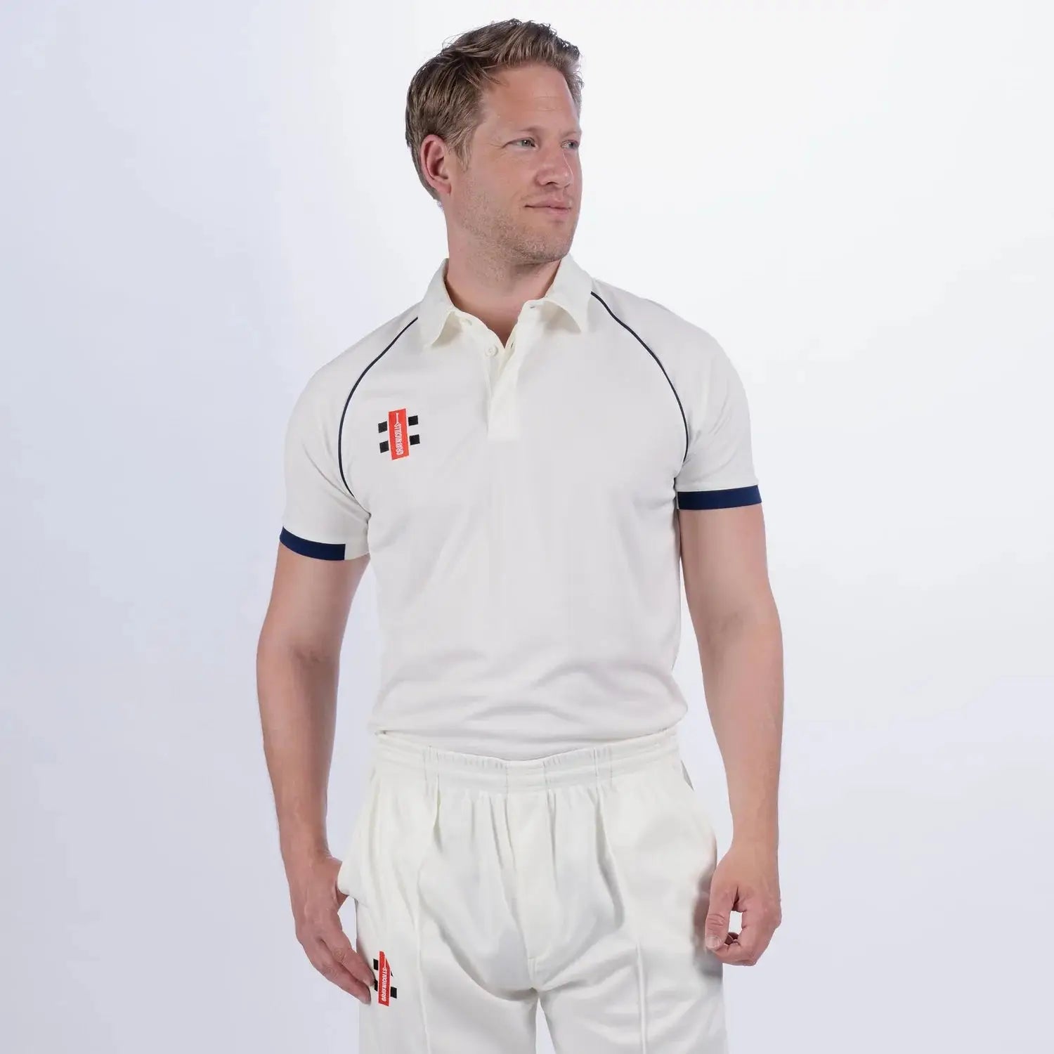 Gray Nicolls Matrix V2 Short Sleeves Shirt- Ivory