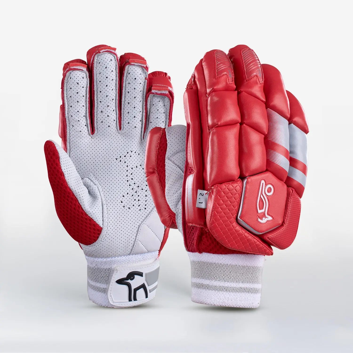 Red top batting gloves