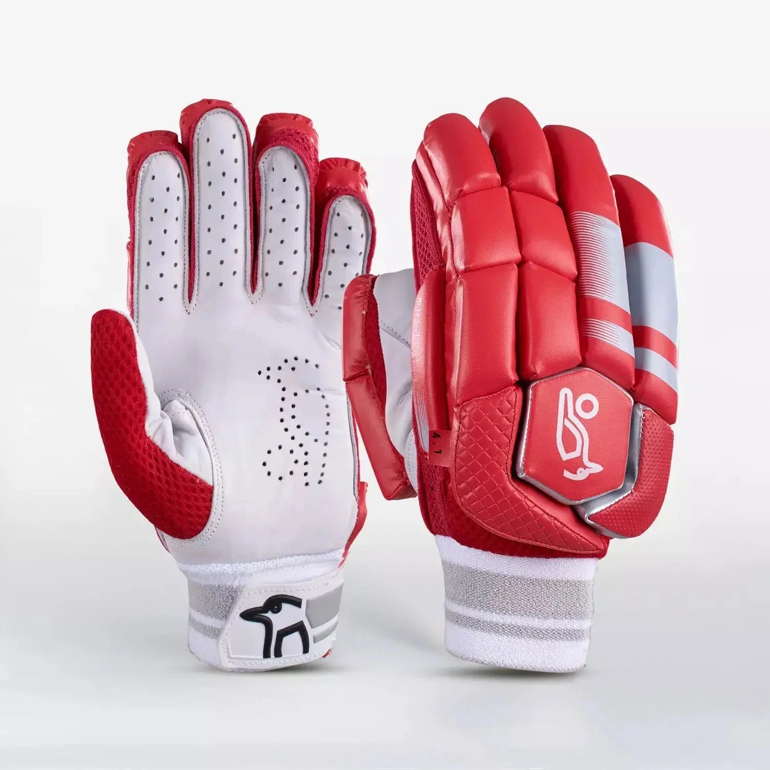 Kookaburra 4.1 T20 Red Cricket Batting Gloves - Adult RH - GLOVE - BATTING