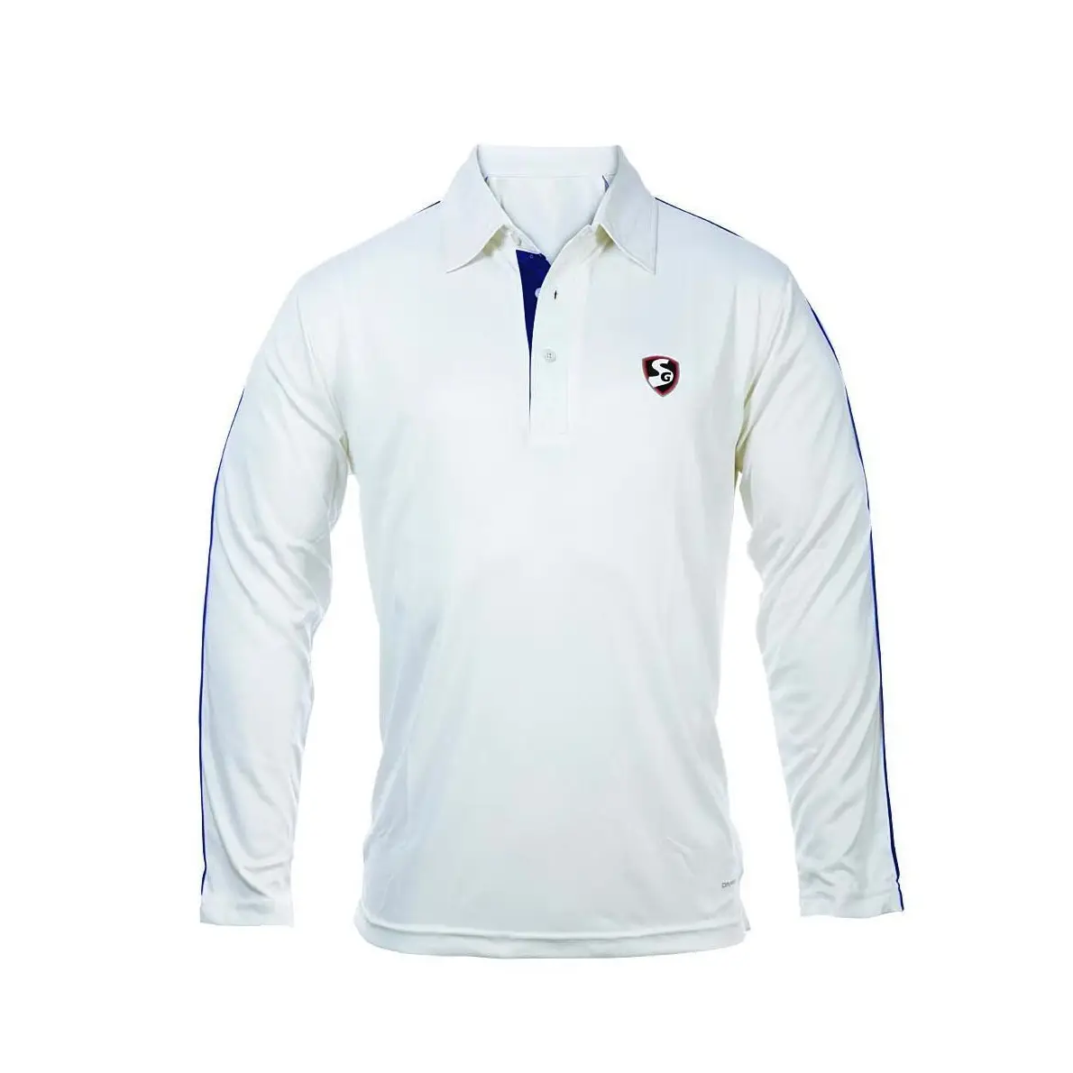 SG Century White Cricket Shirt Full Sleeve Premium Quality - CLOTHING - SHIRT