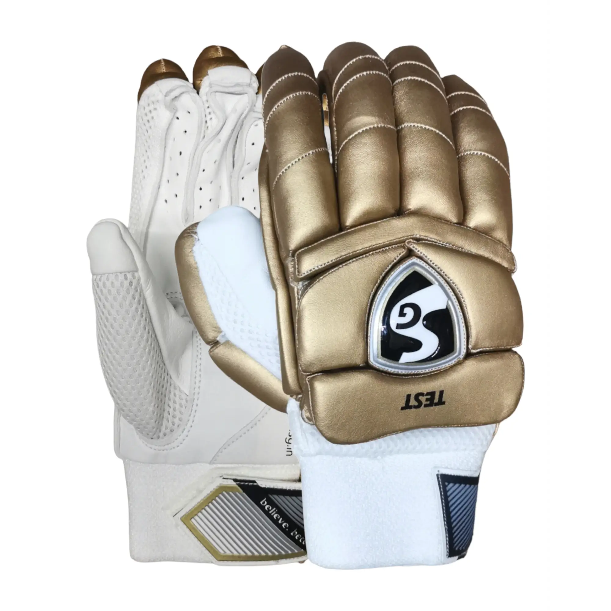 SG Test Gold Cricket Batting Gloves - Men RH - GLOVE - BATTING