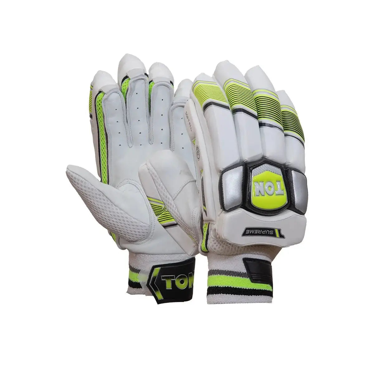 SS TON Supreme Cricket Batting Gloves- High Quality Sheep Leather - Men RH - GLOVE - BATTING