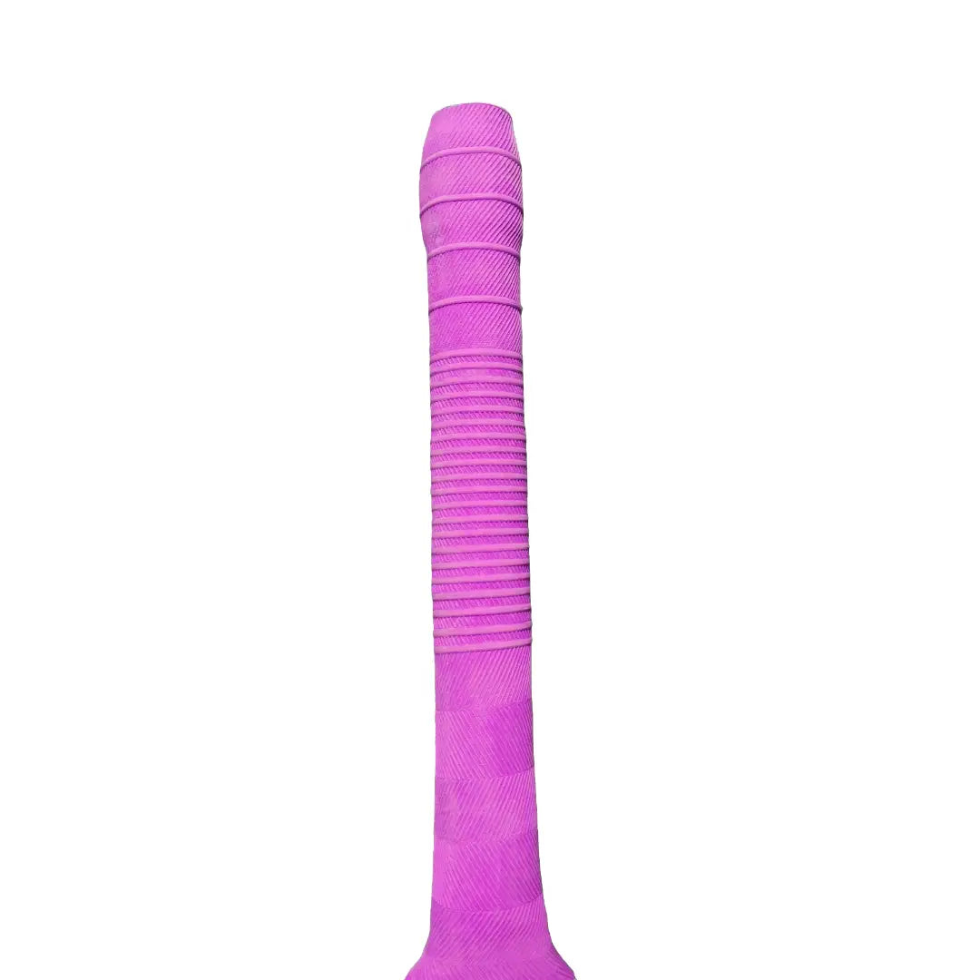 Bratla Chevron Rib Cricket Bat Rubber Grip - Pink - Cricket Bat Grip