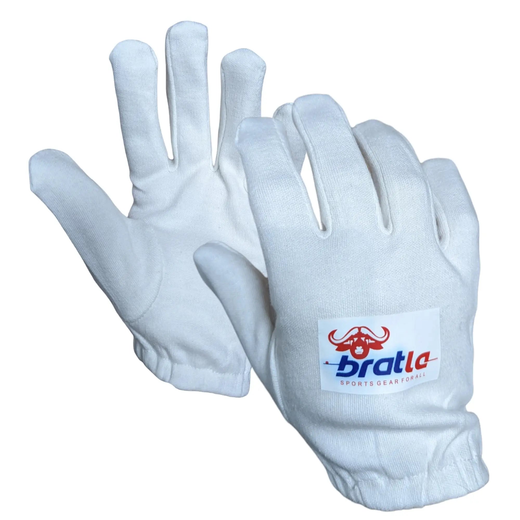 Bratla Cricket Batting Gloves Inner Pro Full Cotton | Premium Quality - GLOVE - BATTING INNER