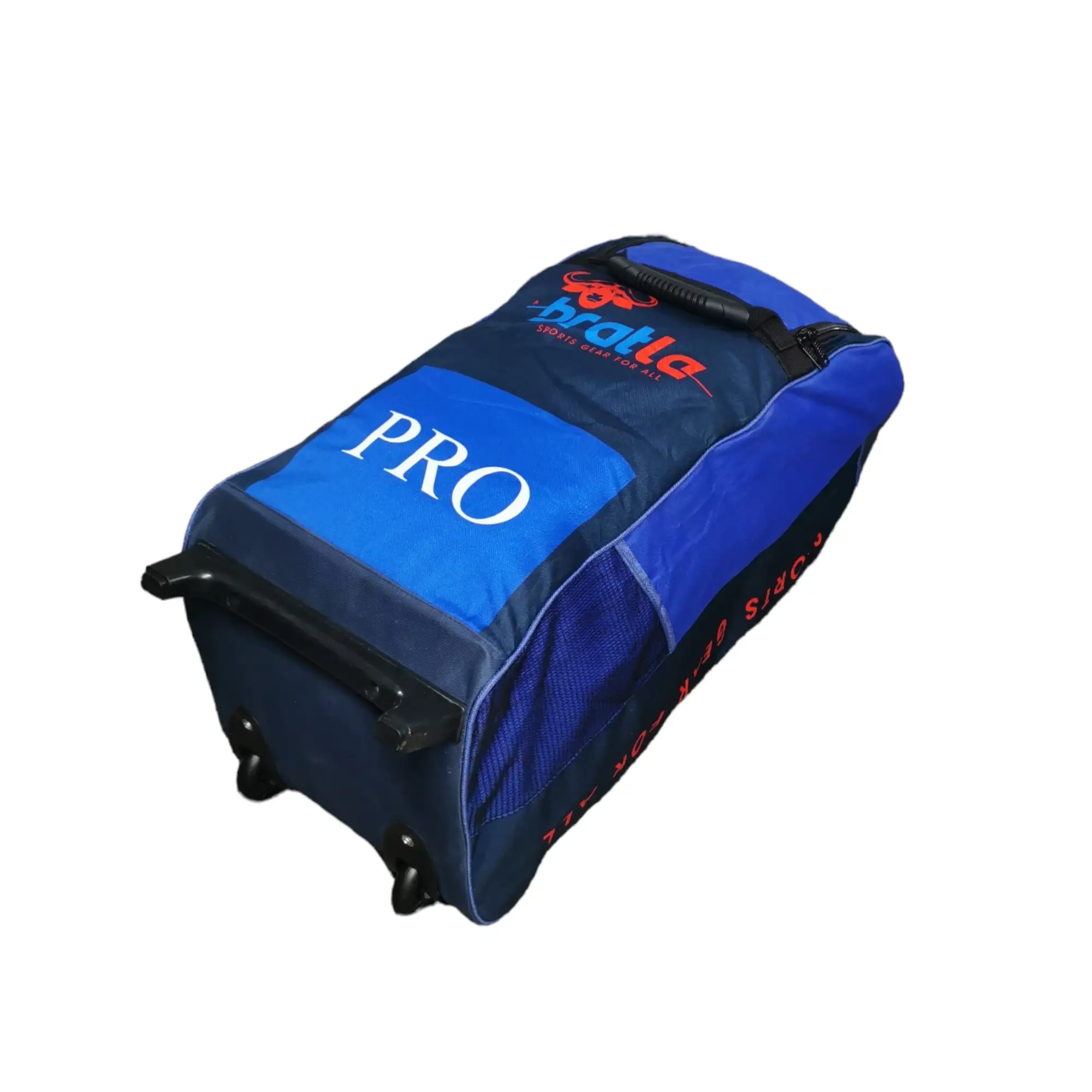 Bratla Pro Cricket Kit Bag Duffle Wheelie for Junior Cricketers Navy/Blue - BAG - PERSONAL