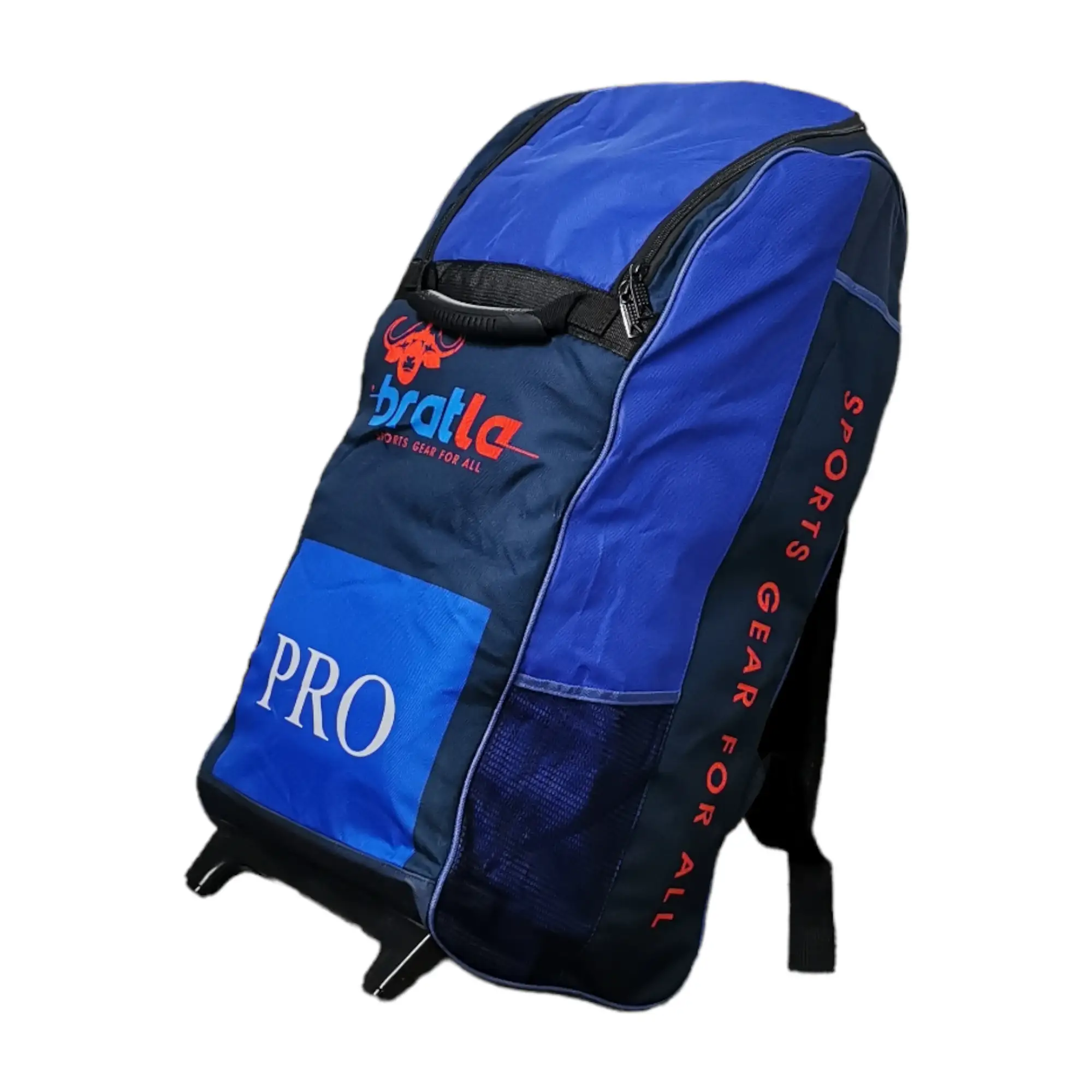 Bratla Pro Cricket Kit Bag Duffle Wheelie for Junior Cricketers Navy/Blue - BAG - PERSONAL