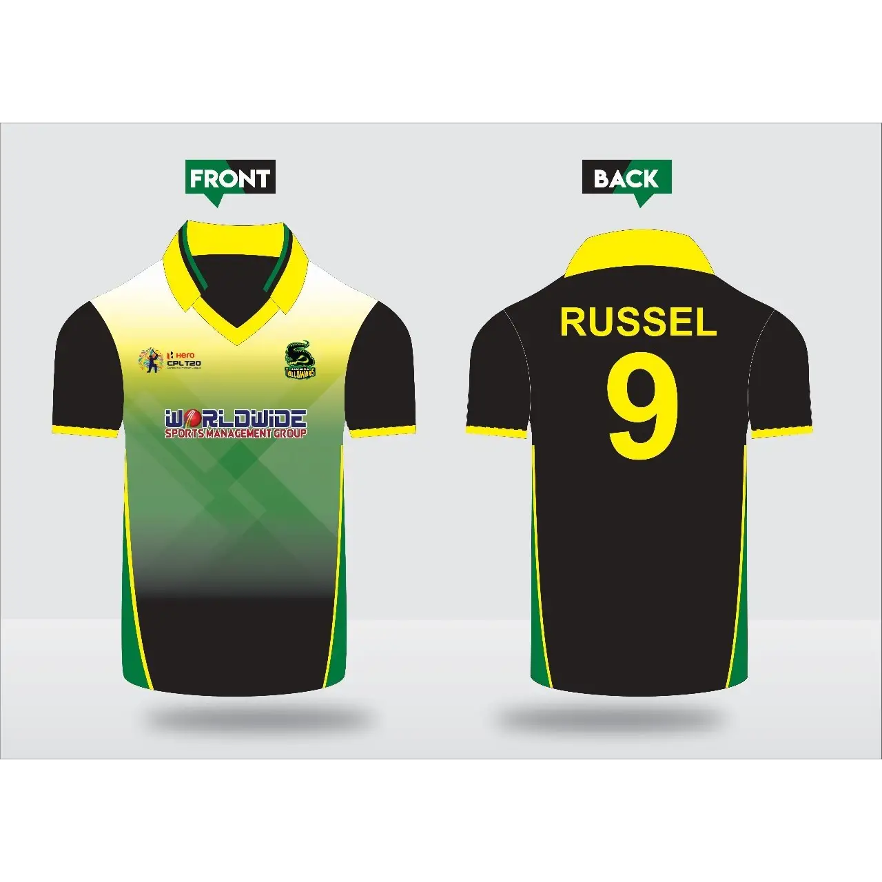 Custom Black Neon Green Sublimation Soccer Uniform Jersey in 2023