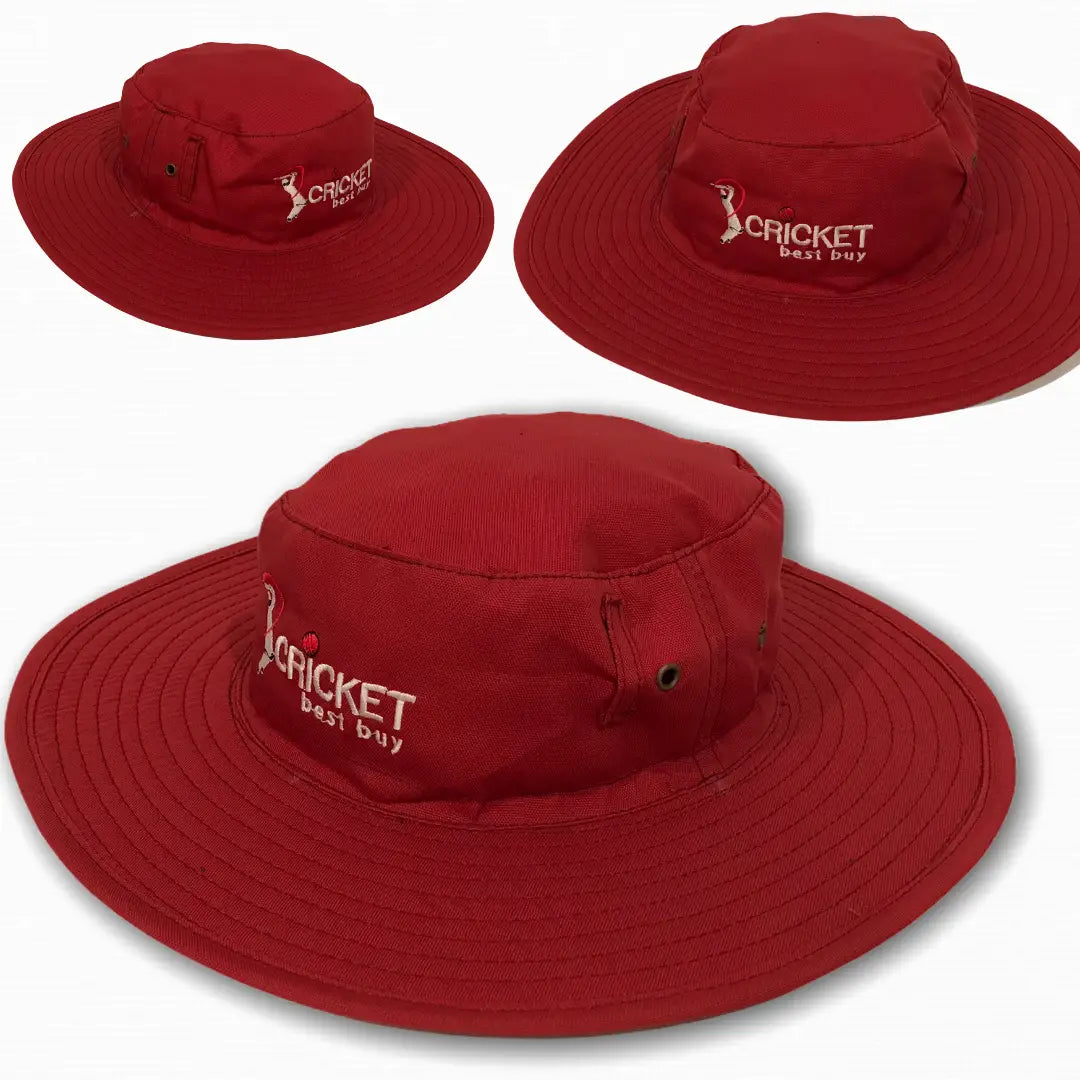 Cricket Sun hat Classic Traditional Style Sun Protection Red