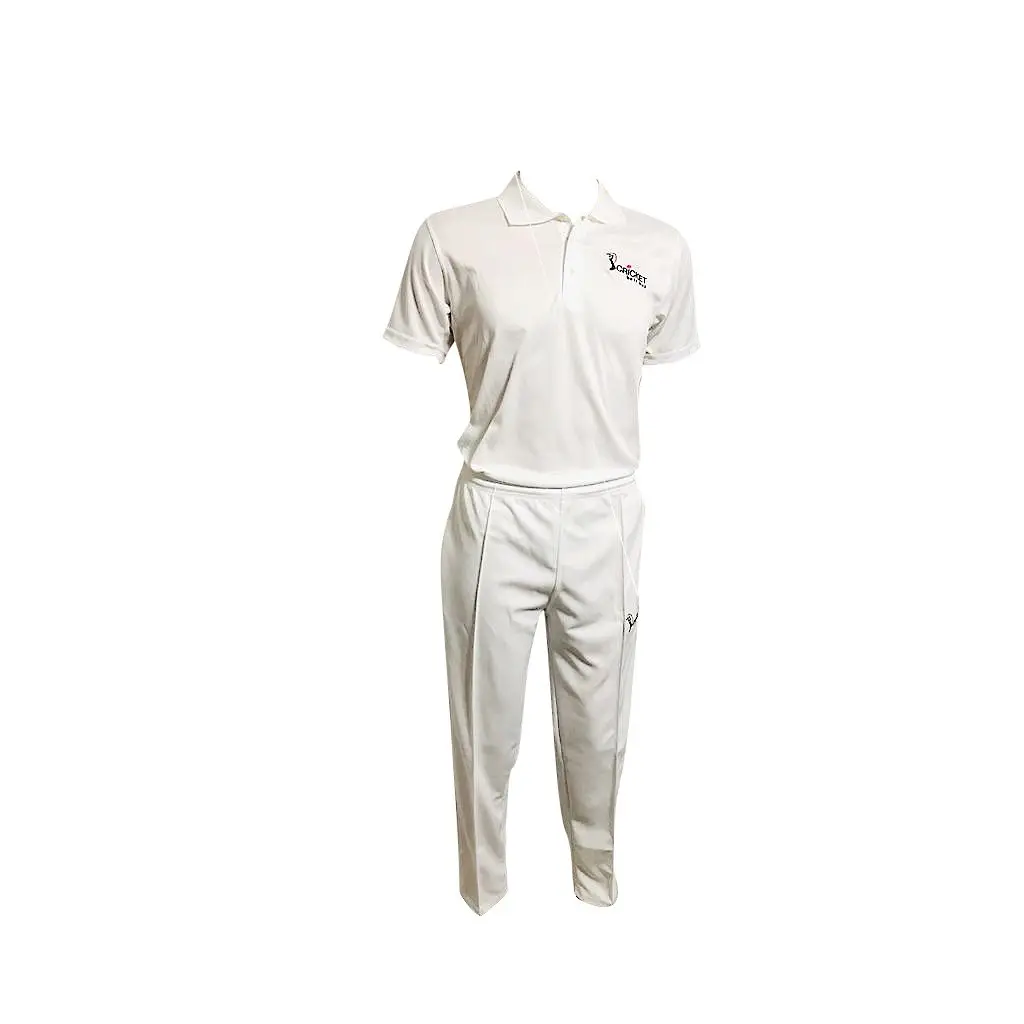 Cricket Uniform Kit Shirt and Trouser Combo White Cool Maxx Fabric by CBB - CLOTHING - COMBO