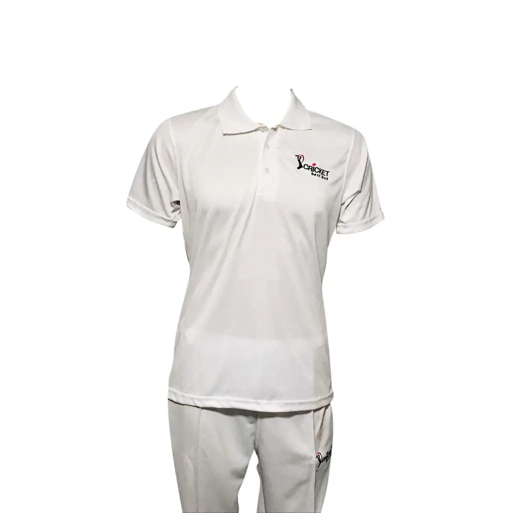 Cricket Uniform Kit Shirt and Trouser Combo White Cool Maxx Fabric by CBB - CLOTHING - COMBO