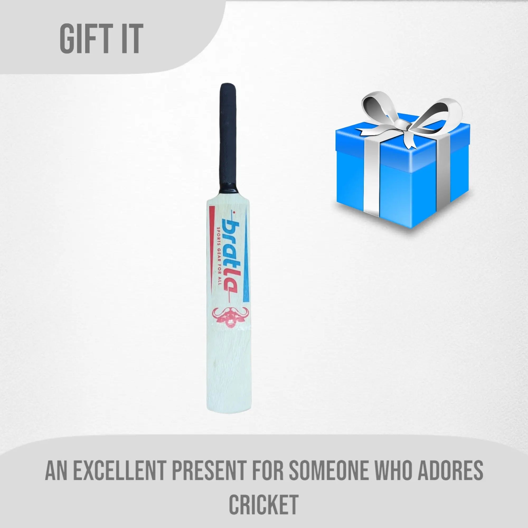 Bratla Autograph Signature Mini Cricket Bat (15 Inches) - Miniature Bat
