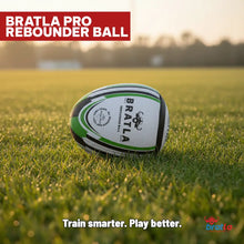 Bratla Pro Rebounder Rugby Ball Size 5 – Solo Training Rugby Ball for Passing & Catching Practice | Hand Stitched Durable Rubber Grip | Match Ball Weight | Rugby Training Equipment for All Players