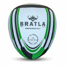Bratla Pro Rebounder Rugby Ball Size 5 – Solo Training Rugby Ball for Passing & Catching Practice | Hand Stitched Durable Rubber Grip | Match Ball Weight | Rugby Training Equipment for All Players