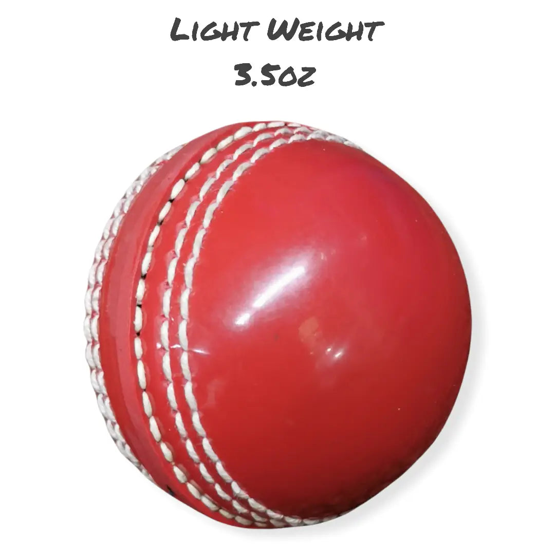 Bratla Training Cricket Ball PVC Red Ideal Skill Ball Lightweight Raised Seam - Senior / Red - BALL - TRAINING JUNIOR
