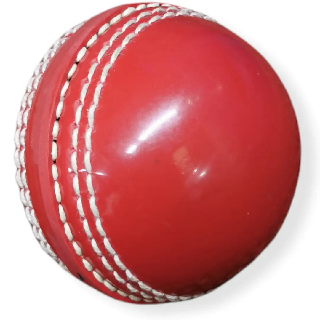 Bratla Training Cricket Ball PVC Red Ideal Skill Ball Lightweight Raised Seam - Senior / Red - BALL - TRAINING JUNIOR