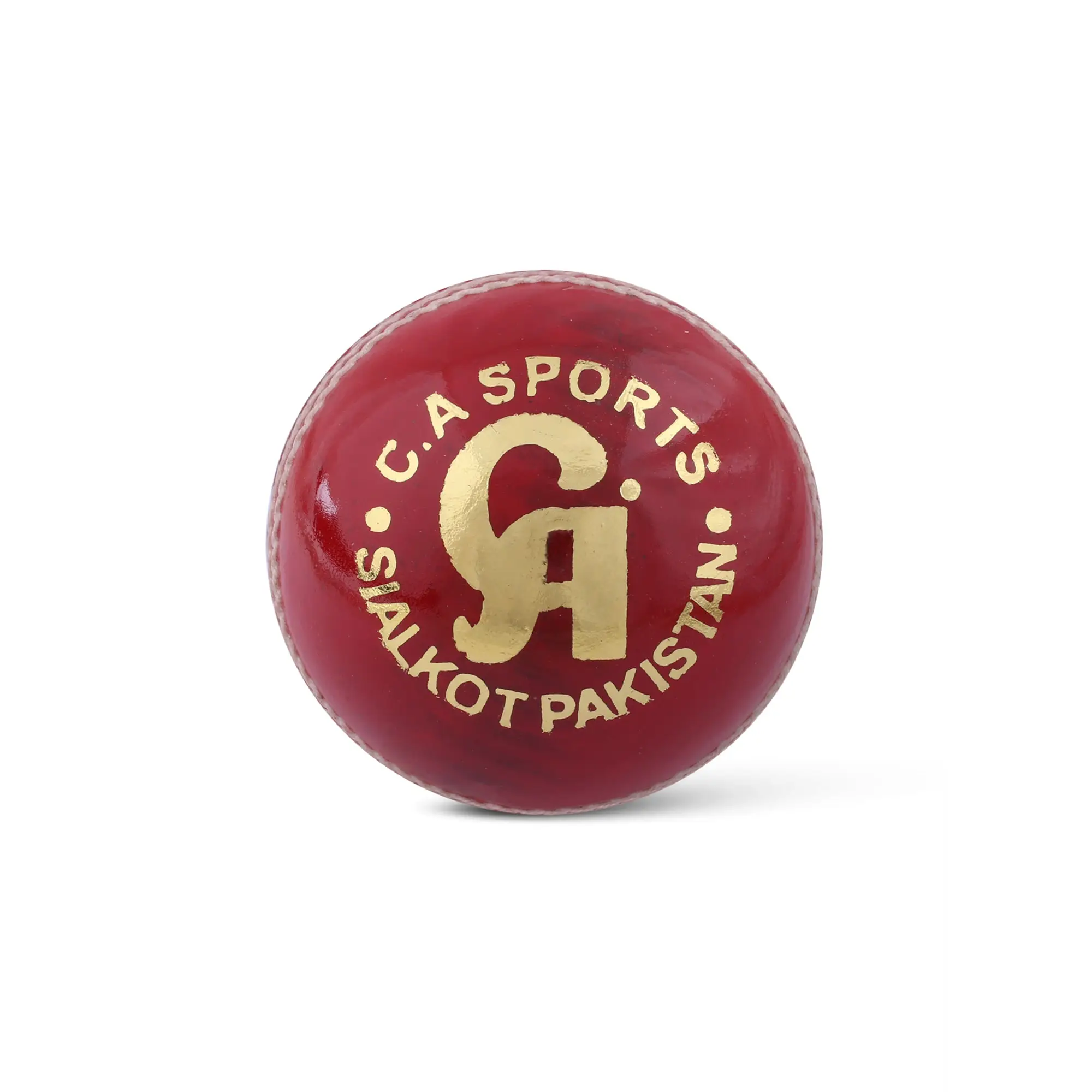 CA Attack Cricket Hard Ball Chrome Leather Hand Stitched - Senior / Red - BALL - 4 PCS LEATHER