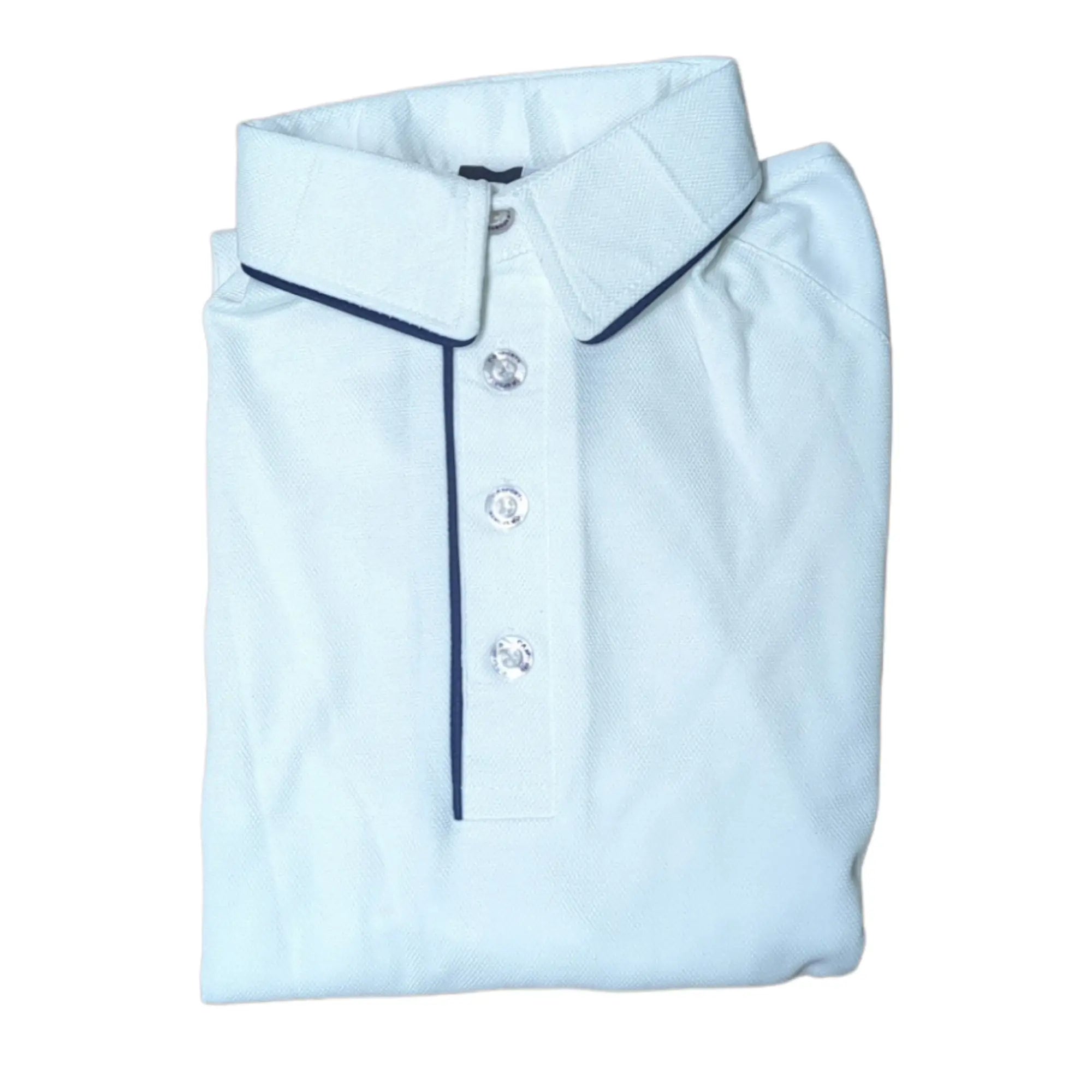 CA Gold White Navy Trim Cricket Shirt 3/4 Sleeves - CLOTHING - SHIRT