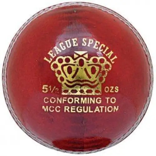 CA League Special Cricket Ball Red Senior Average 45 overs 5.5oz - Senior / Red - BALL - 4 PCS LEATHER