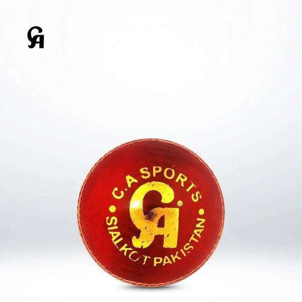 Ca Test Star Red Cricket Ball - BALL - 4 PCS LEATHER