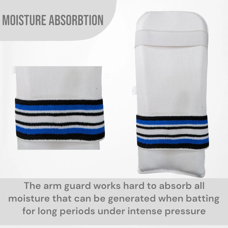CBB Club Cricket Arm Guard Protector Padded Foam Elastic Velcro Strap - BODY PROTECTORS - ARM GUARDS