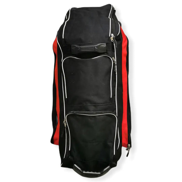 CBB Pro 600 Duffle Cricket Kit Bag Backpack Design Black Red - BAG - PERSONAL
