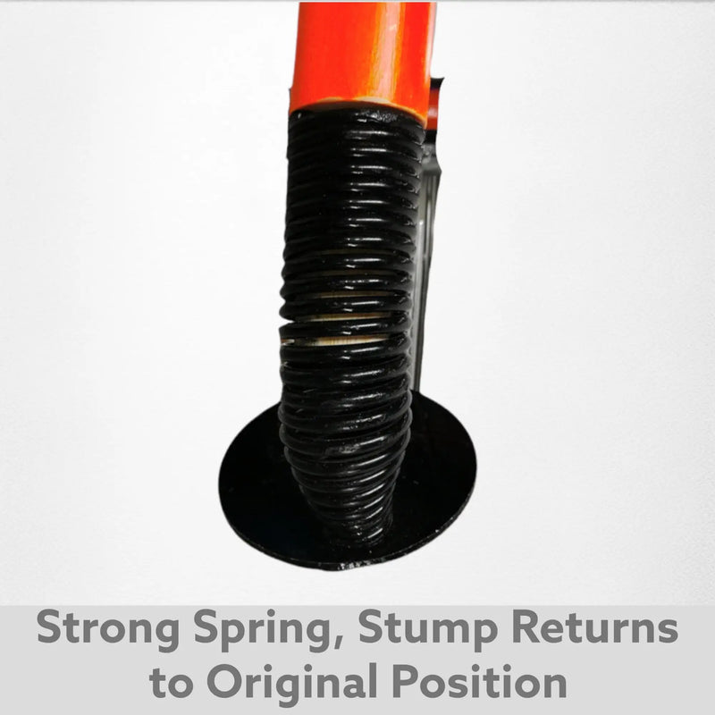 CBB Target Training Stump Wicket Metal Spring Loaded Orange Standard Full Size - STUMPS