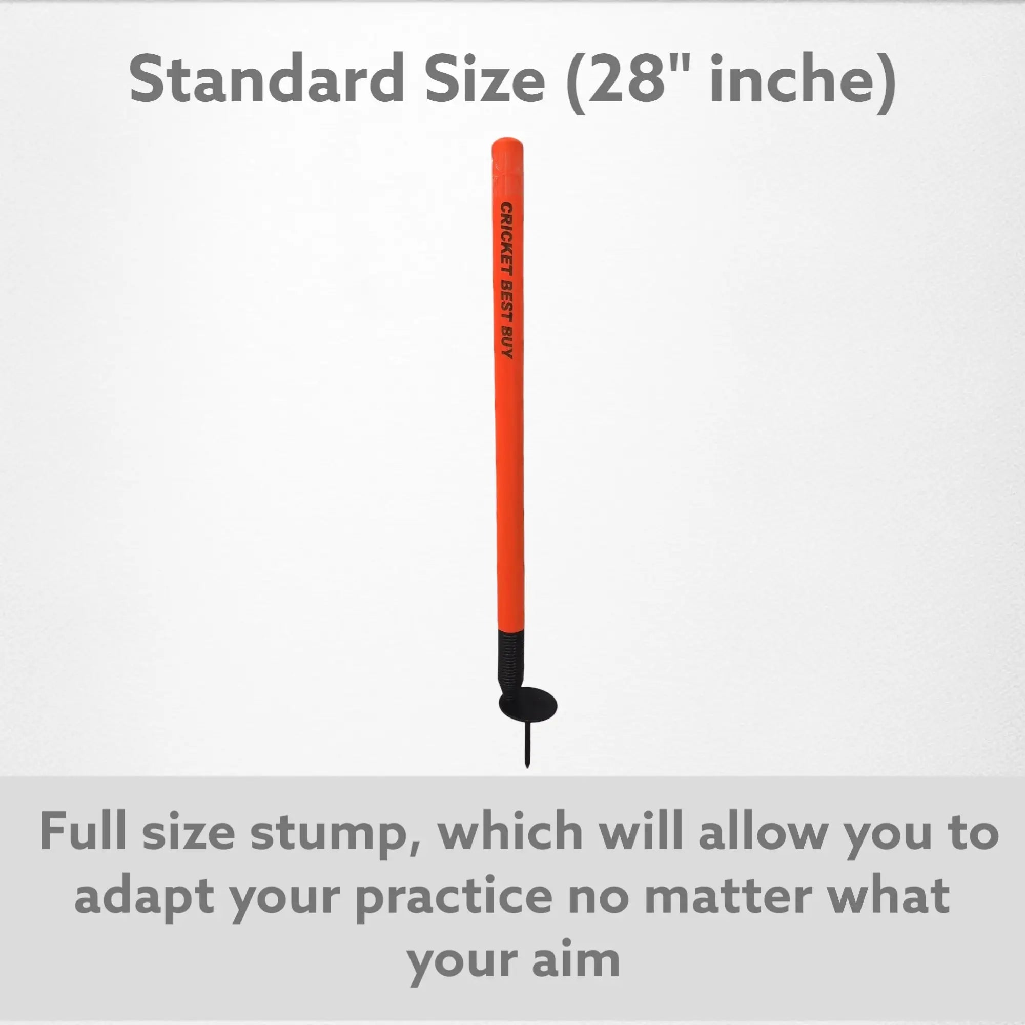 CBB Target Training Stump Wicket Metal Spring Loaded Orange Standard Full Size - STUMPS