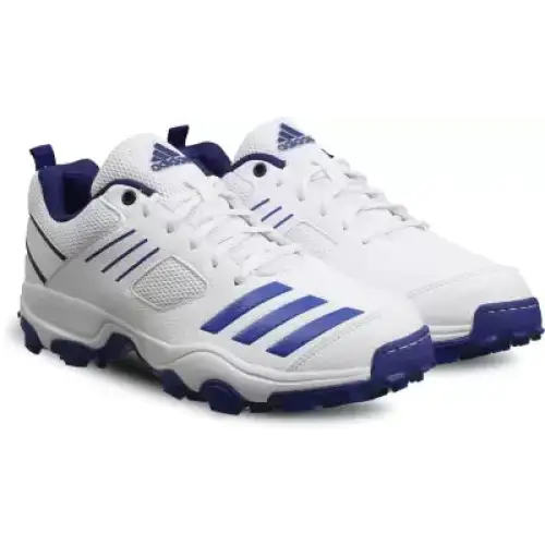 Adidas CRI HASE Cricket Shoes Rubber Sole White/ Sonic Ink / Legacy Indigo - US 8.5 - FOOTWEAR - RUBBER SOLE